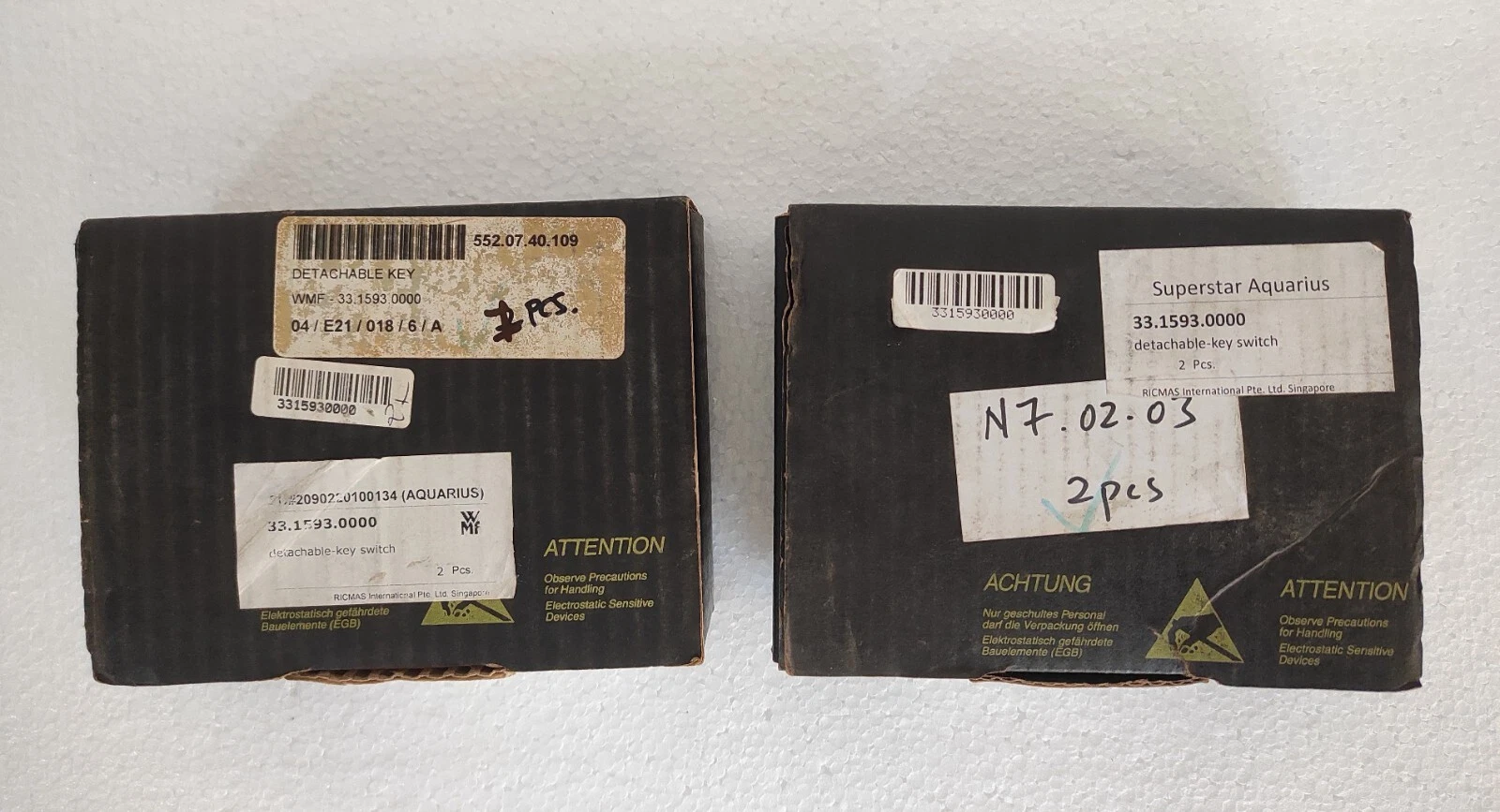 WMF Bistro 33 1593 00 Detachable Key Lot of 03 Pcs